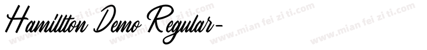 Hamillton Demo Regular字体转换
